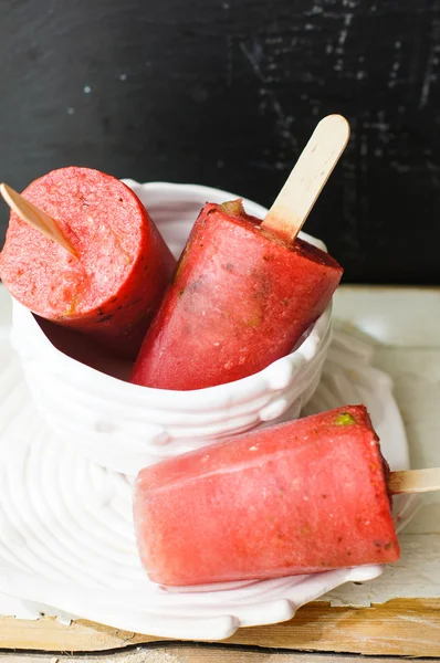 Summer dessert with watermelon — Stock Photo, Image