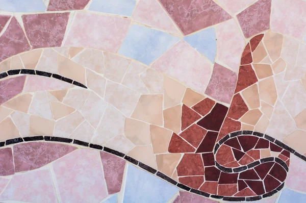 Mosaico decorativo de cerámicos azulejos rotos como fondo — Fotos de
