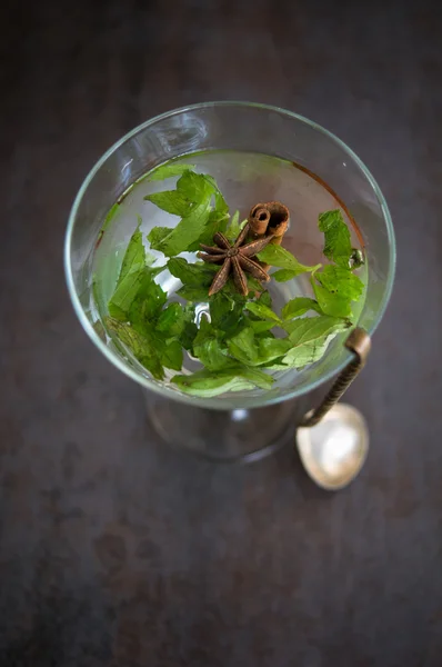 Detox munt drankje — Stockfoto