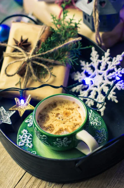 Christmas time coffee — Stock Photo, Image