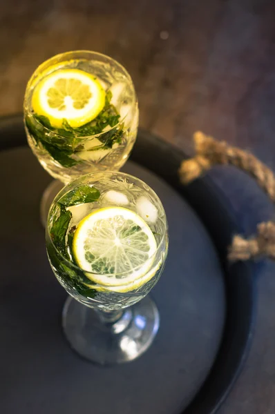 Detox citron drink — Stockfoto