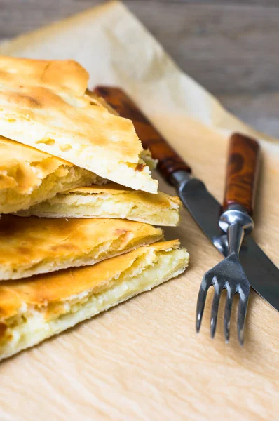 Traditional georgian dish - khachapuri — Stock Photo, Image