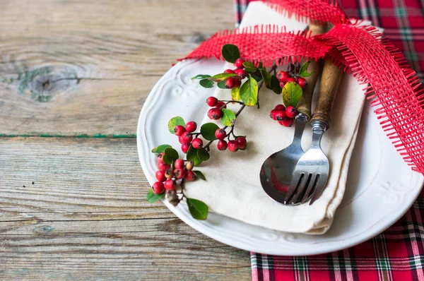 Autumnal table setting — Stock Photo, Image