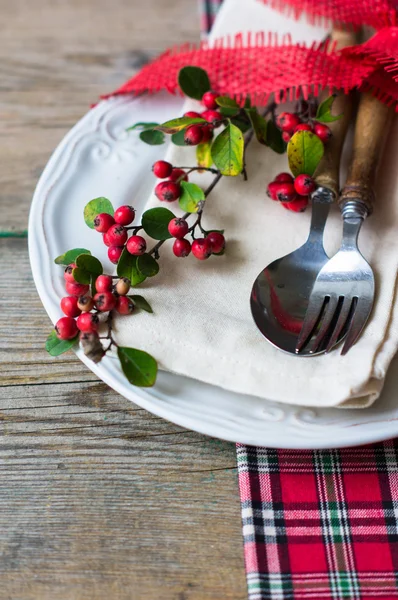 Autumnal table setting — Stock Photo, Image