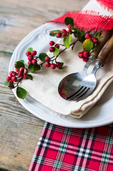 Ajuste de mesa otoño — Foto de Stock