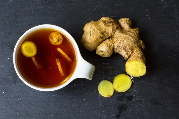 Tea with ginger — Stock Photo, Image