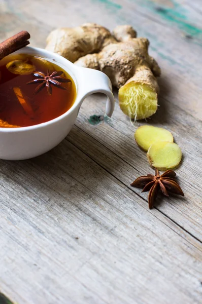 生姜とお茶 — ストック写真