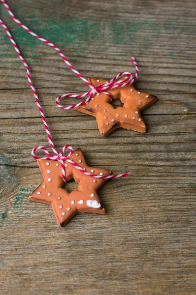 Lebkuchen-Weihnachtsplätzchen — Stockfoto