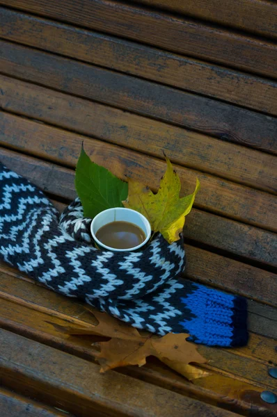 Café de otoño en el parque —  Fotos de Stock