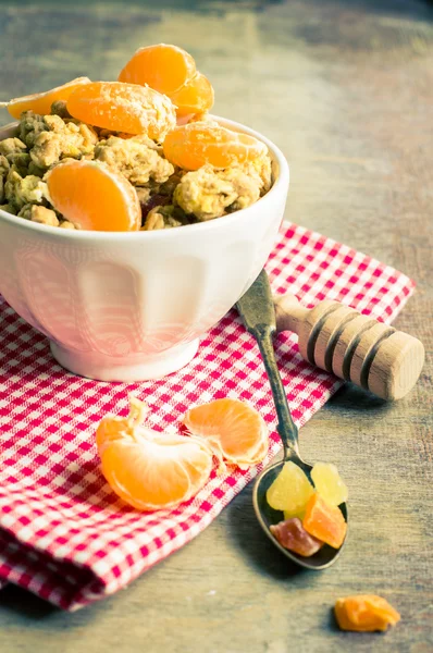 Desayuno saludable con frutas — Foto de Stock