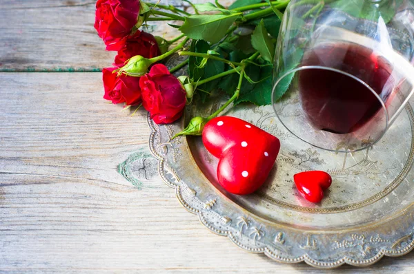 Dia de São Valentim em estilo vintage — Fotografia de Stock