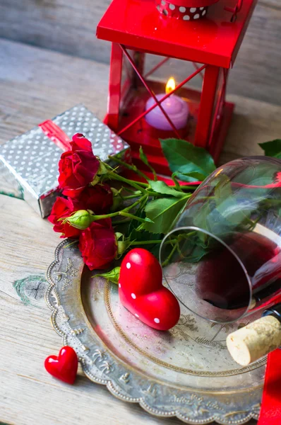 Dia de São Valentim em estilo vintage — Fotografia de Stock