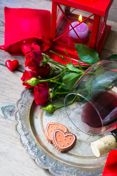 Dia de São Valentim em estilo vintage — Fotografia de Stock