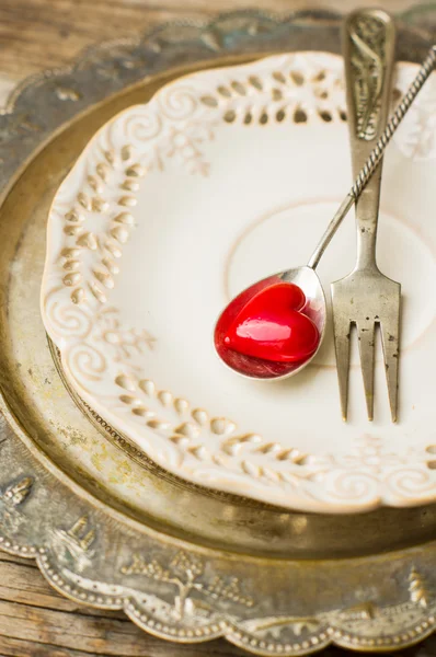 Dia de São Valentim em estilo vintage — Fotografia de Stock