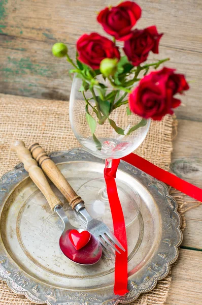 Saint Valentines day in vintage style — Stock Photo, Image