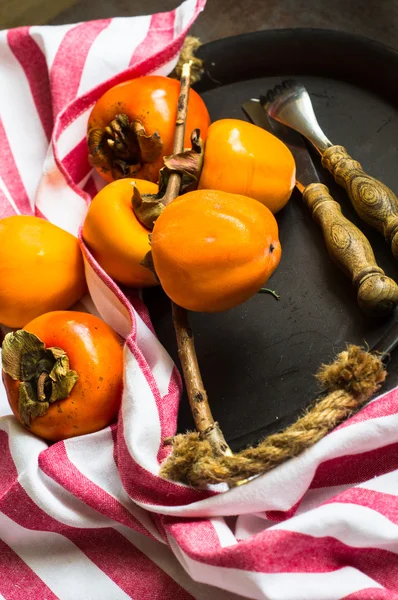 Owoce dojrzałe persimmons — Zdjęcie stockowe