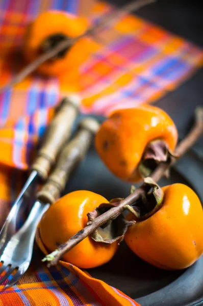 Owoce dojrzałe persimmons — Zdjęcie stockowe