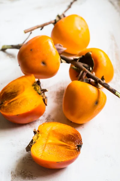 Ripe persimmons fruits — Stock Photo, Image