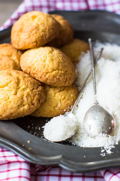 Sweet cookies on wooden table — Stock Photo, Image