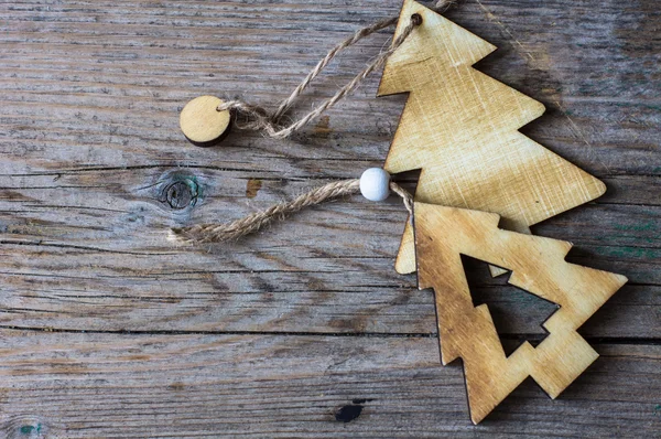 Decoraties voor de rustieke houten feestdagen — Stockfoto