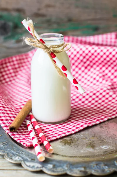 Boże Narodzenie czas mleka — Zdjęcie stockowe