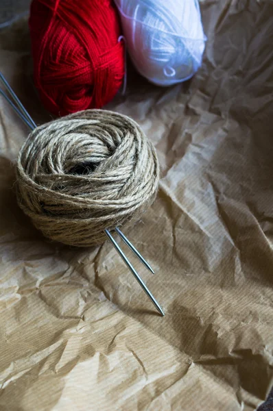 Tools for knitting — Stock Photo, Image