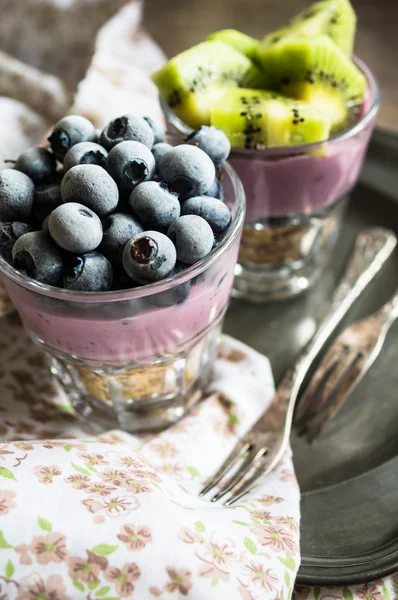 健康早餐的浆果 — 图库照片