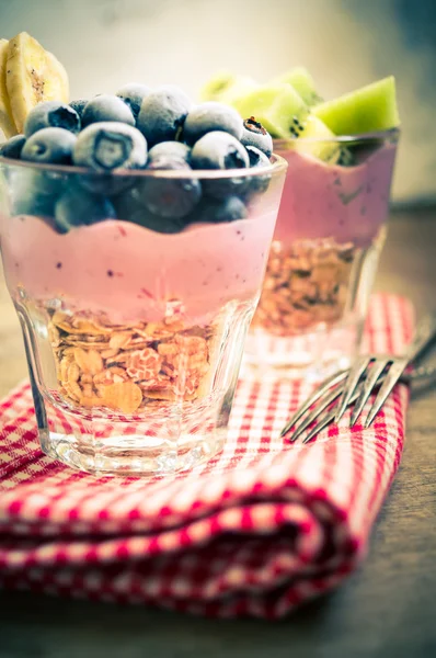 健康早餐的浆果 — 图库照片