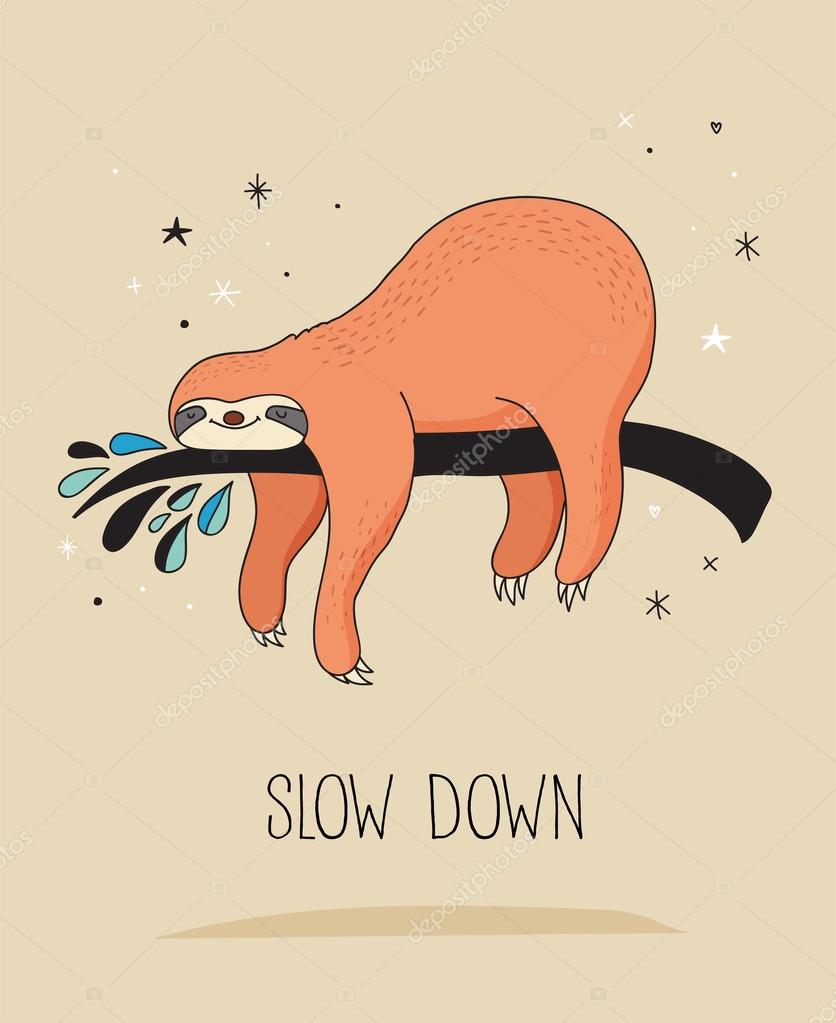 Cute Hand Drawn Sloths Illustrations Funny Vector Card Design Vector Image By C Marish Vector Stock Cute Hand Drawn Sloths Illustrations Funny Vector Card Design Vector Image By C Marish Vector Stock