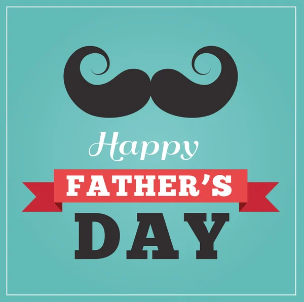 Happy fathers day greeting card — Stock Vector