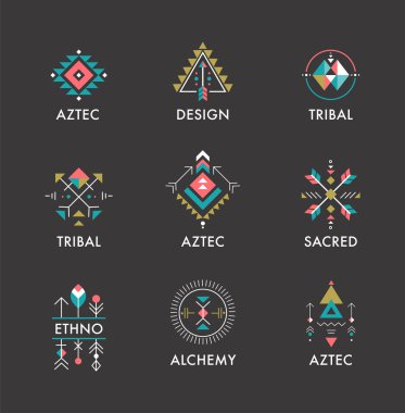 Ezoterik, Alchemy, kutsal geometri, kabile ve Aztek, kutsal geometri, gizemli şekiller, simgeler