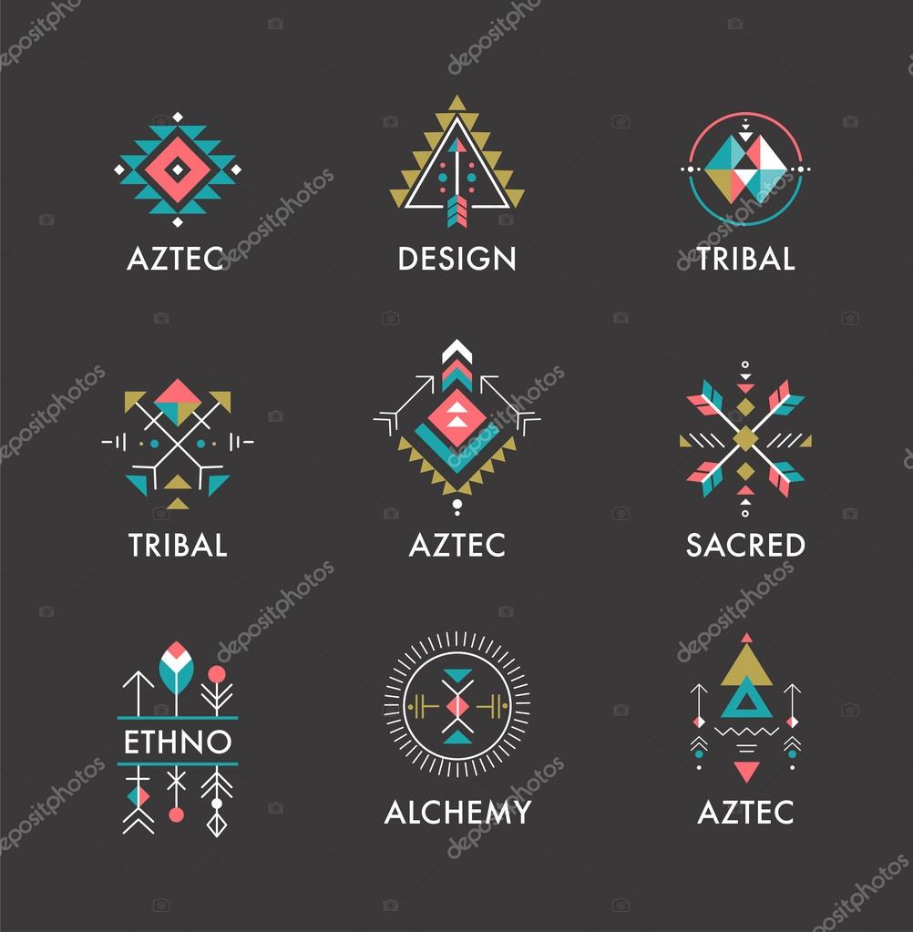 Esoteric, Alchemy, sacred geometry, tribal and Aztec, sacred geometry, mystic shapes, symbols