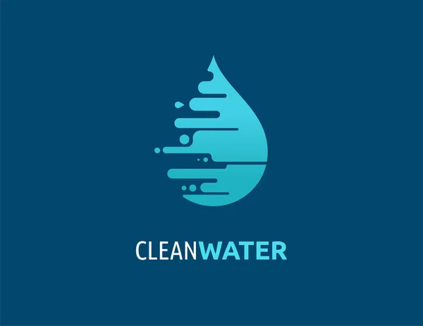 Water-, Golf- en drop pictogram, symbolen — Stockvector