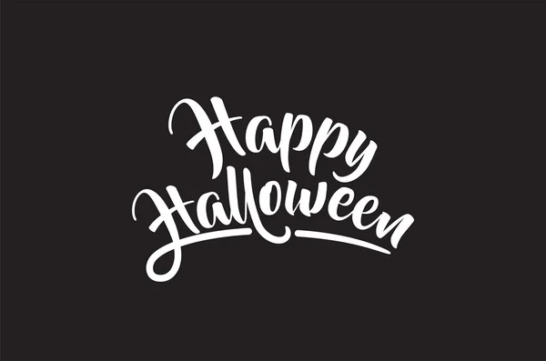 Design de Halloween de cartões de felicitações, cartazes, banner com letras — Vetor de Stock