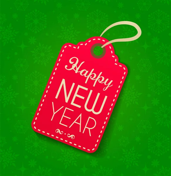 Buon Natale e felice anno nuovo tag — Vettoriale Stock