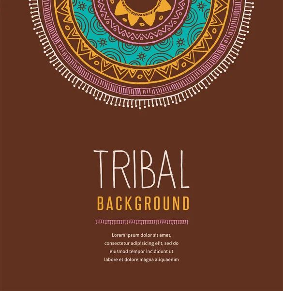 Fundo tribal — Vetor de Stock