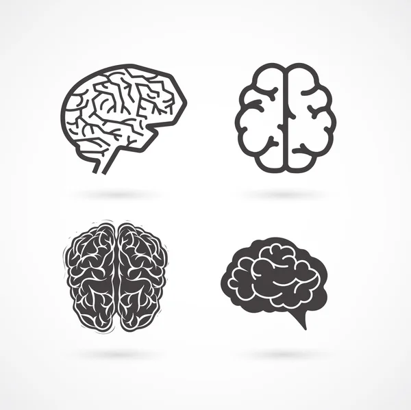 Εγκεφάλου - το σύνολο του διανυσματικά εικονογραφήσεις και εικόνες — Διανυσματικό Αρχείο