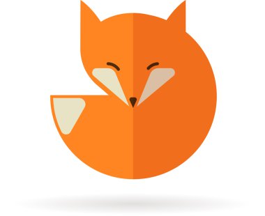 Fox icon, illustration and element clipart