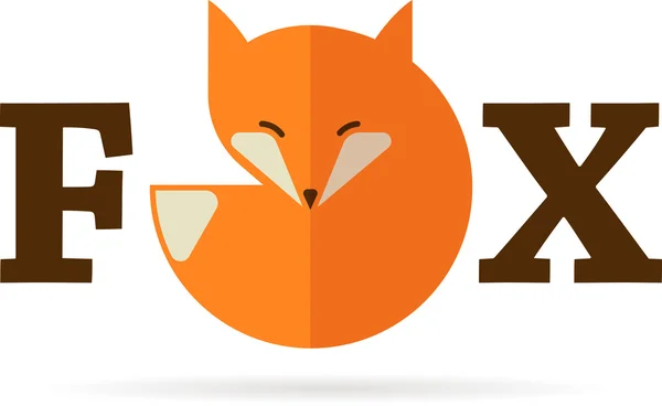 Icono de Fox, ilustración y elemento — Vector de stock