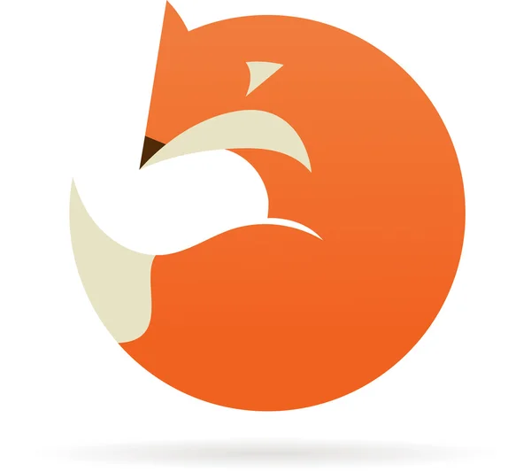Icona, illustrazione ed elemento Fox — Vettoriale Stock