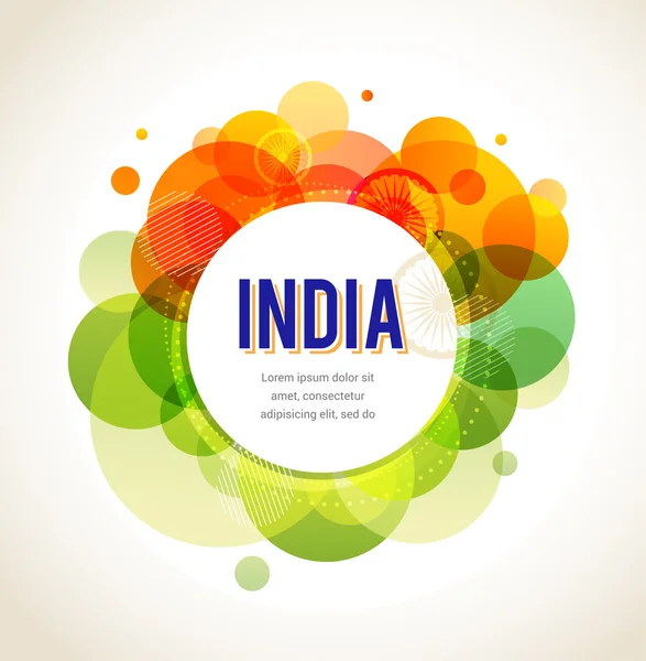 Dia de independência de Índia — Vetor de Stock