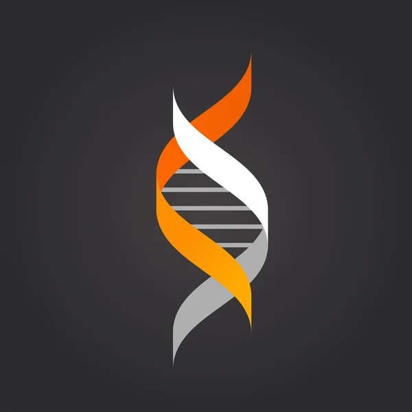 DNA, genetický prvek a ikona — Stockový vektor