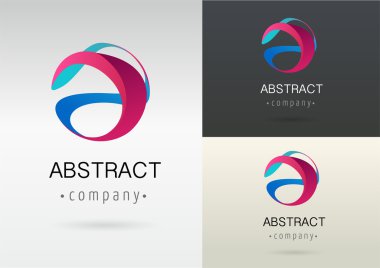 trendy soyut, canlı ve renkli simge, öğe