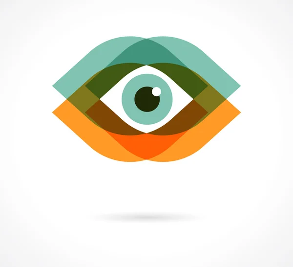 Set of colorful eye icons — Stockvector