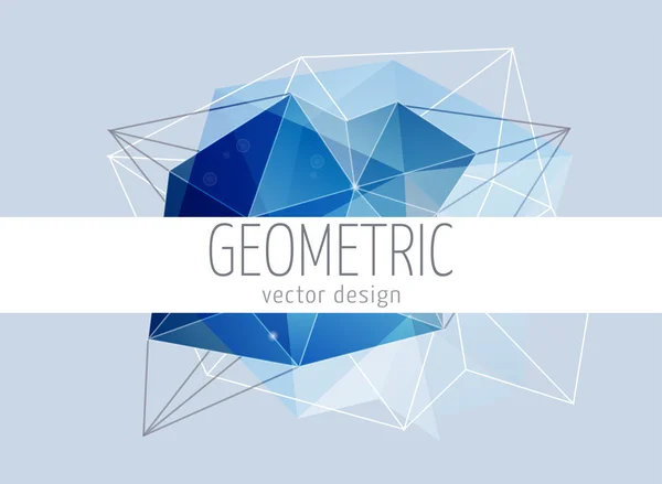 Polygonal Géométrique abstrait, arrière-plan tendance — Image vectorielle