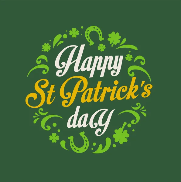 Affiche de la St. Patrics Day — Image vectorielle