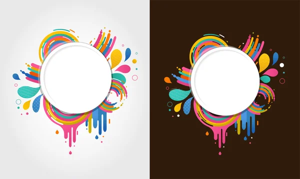 Fondos coloridos abstractos con espacio de texto — Vector de stock