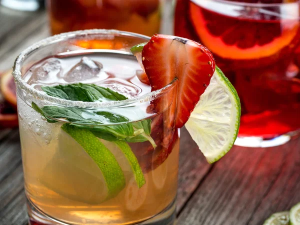 Cóctel Mojito fresa — Foto de Stock