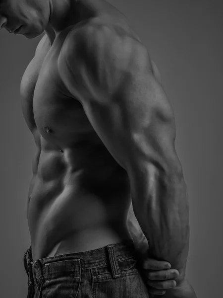 De spieren van arm en lichaam — Stockfoto