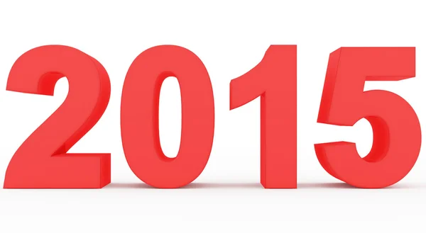 Year 2015 red — Stock Photo, Image